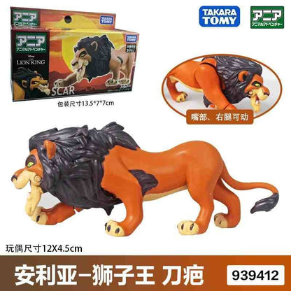 Brinquedos Disney O Rei Leão Bonecos de Ação Simba Adulto Mufasa Scar Modelo Animal de Brinquedo Simulação Movimento Articulado Presente Personalizado para Crianças