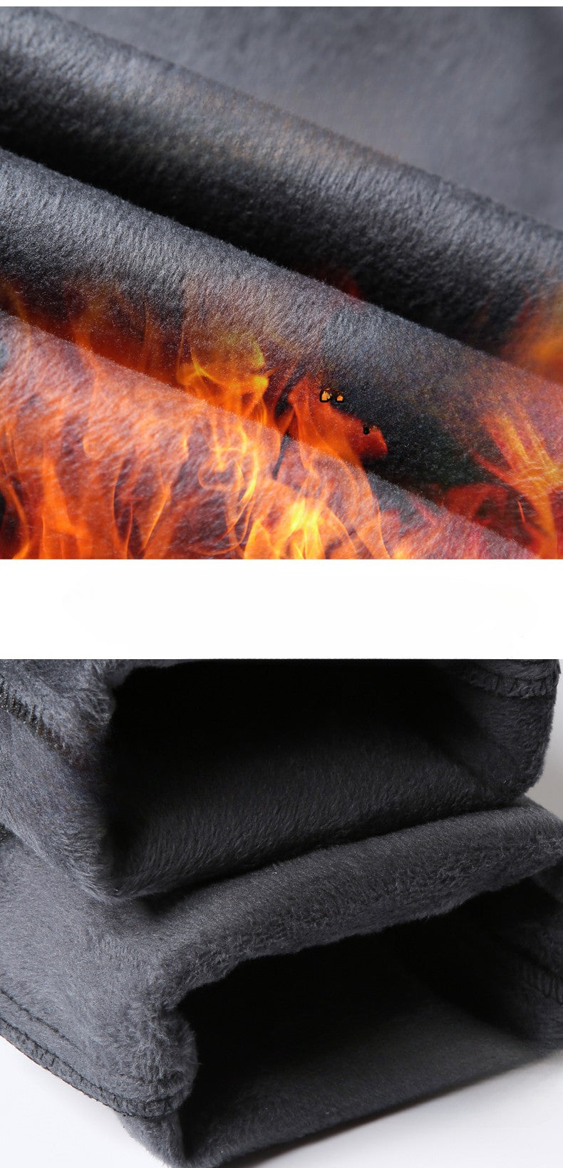 Autumn Winter New Fleece Thickened Casual Pants Men Business Straight Slim Plaid Pants Black Gray Men's Warm Trousers