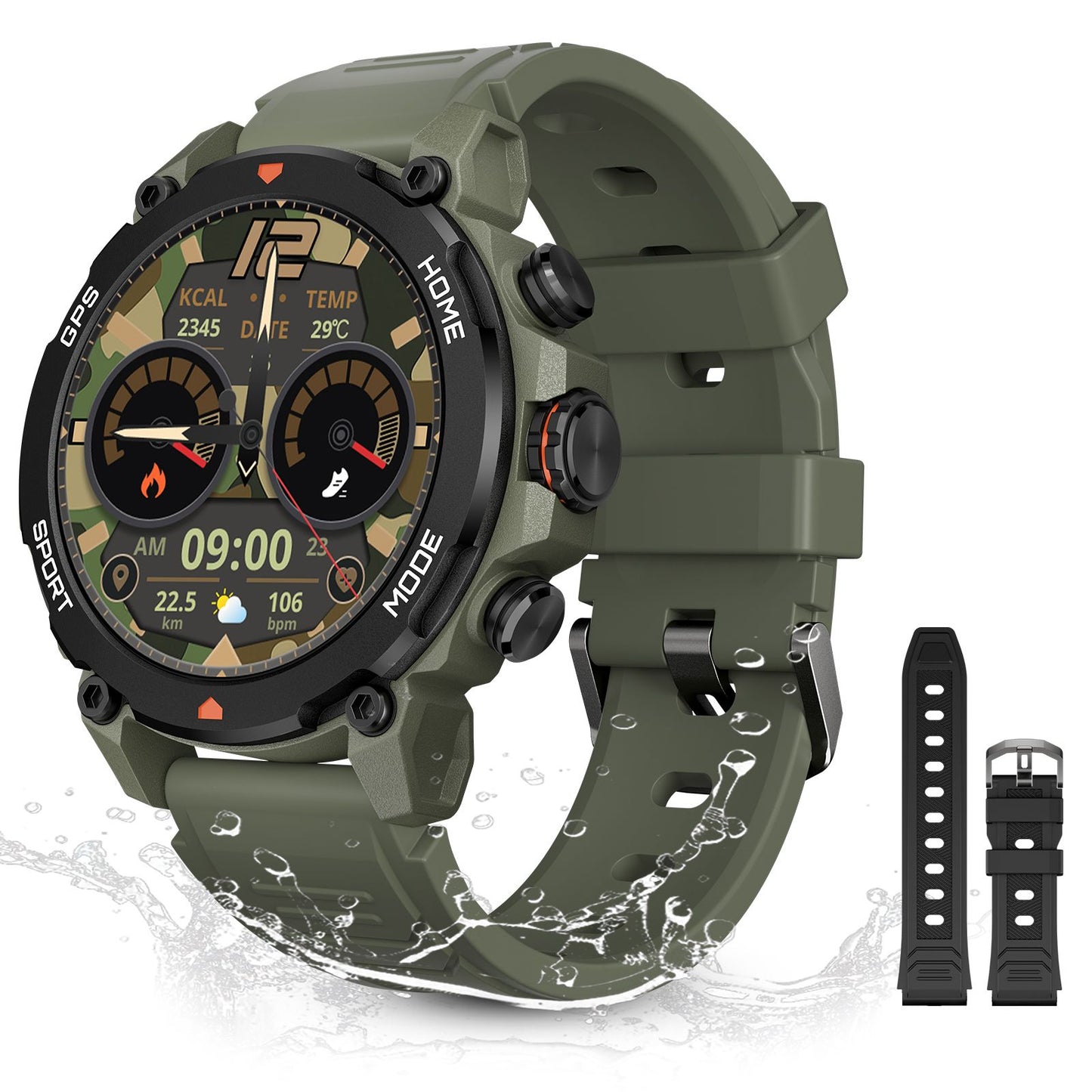 G6/ Trek 1 Smart Watch AMOLED Esportes ao Ar Livre GPS Bússola Frequência Cardíaca À Prova D'Água Chamada Bluetooth 5ATM One Plus Smartwatches Para Homem
