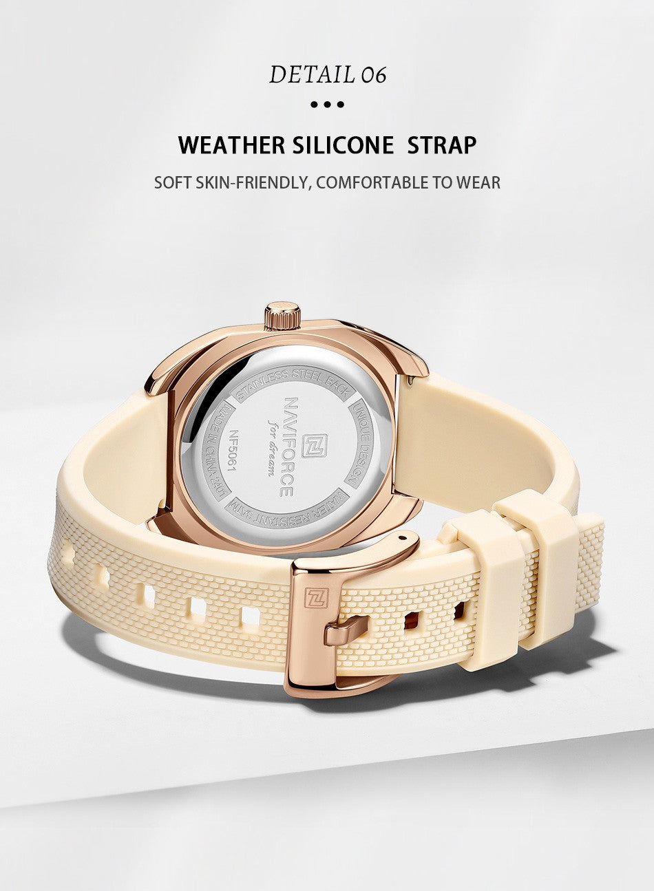 NAVIFORCE Elegant Watch For Women Fashion Quartz Wristwatch Woman Watches Ladies Festival Valentine's Day Gift Clock Reloj Mujer