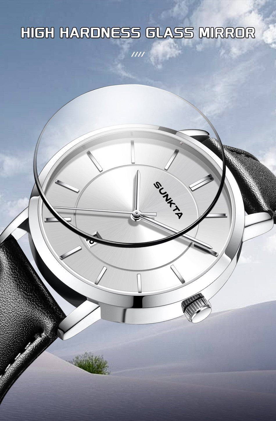 LIGE Sunkta Man Watch Fashion Luxury Waterproof Ultra Thin Date Casual Clock Leather Classic Quartz Watches for Men Reloj Hombre