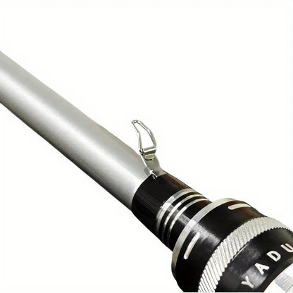 180cm/ 70.86 polegadas - Vara de Pesca de Fibra de Carbono Prateada para Iscas - Afinação M, Ação Média-Rápida - Usada em Água Doce e Salgada
