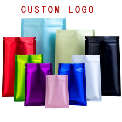 100 pieces support customized printing of logos, gifts, plastic packaging bags, zipper bags, printed logos, polyurethane window