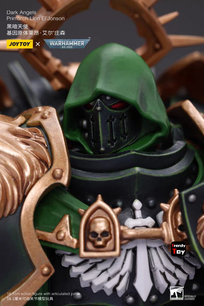 ?JOYTOY?Warhammer 40K Dark Angels Primarch Lion El'Vonson 1/18 Action Figure Model Toys