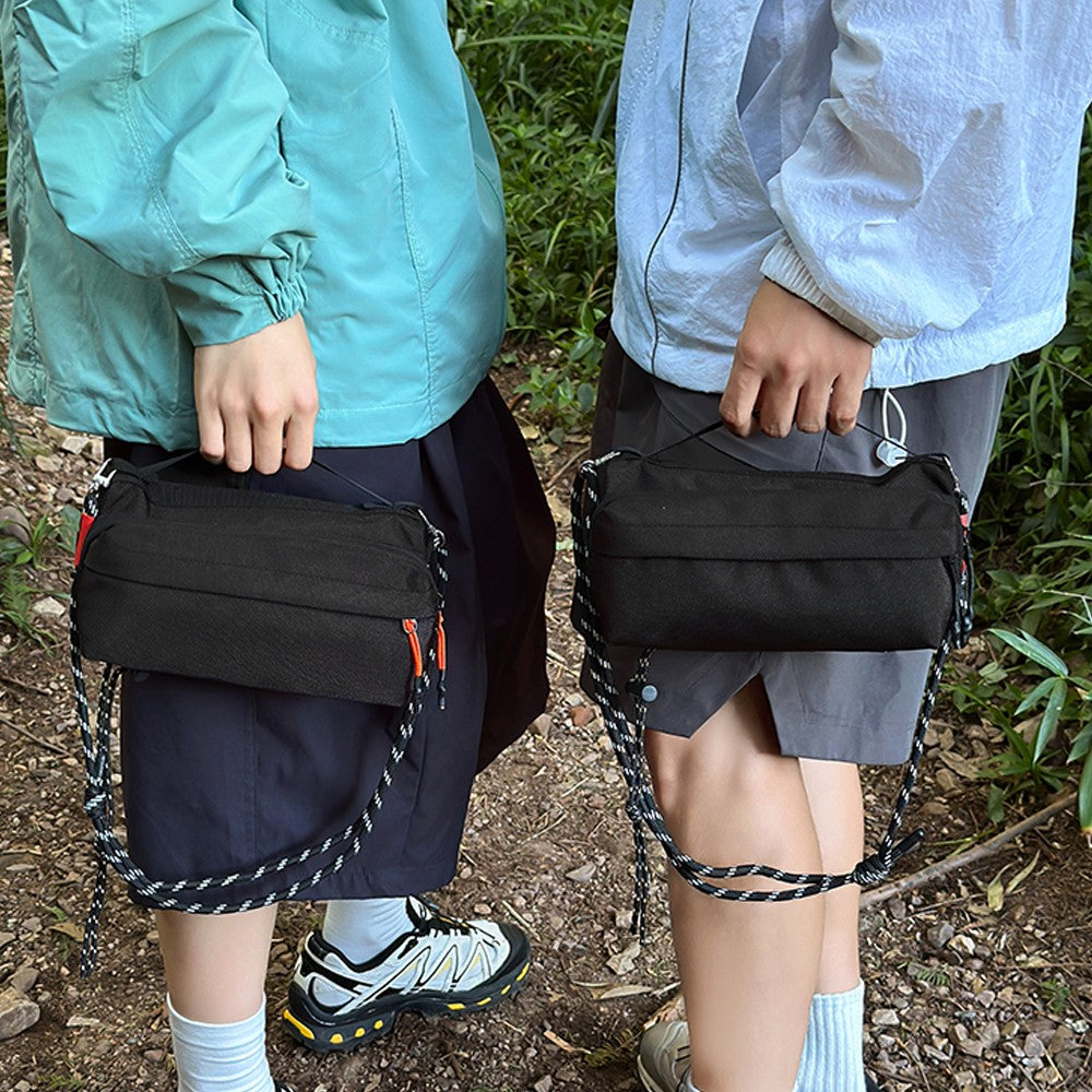 Men's Crossbody Bag, Casual Large-Capacity Daily Travel Water Bottle Umbrella Shoulder Bag, Lightweight Sports Phone Bag