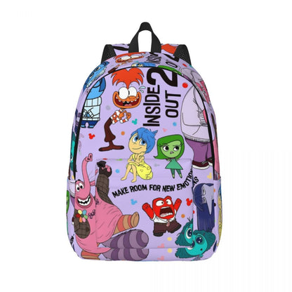 Anime Movie Inside-Out 2 Movie 2024 Backpack for Men Women Teenage Student Work Daypack College Shoulder Bag Sports