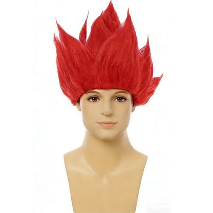 Halloween Adult Men Z Cosplay Saiyan Wigs Goku Anime Costume Party Dress Up Youth Flame Blue Yellow Green Red Wig Carnival Hair