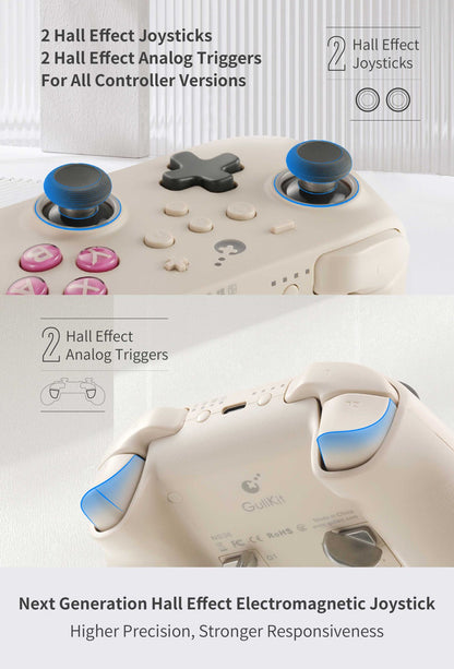 GuliKit KingKong 3 Pro Game Controller?KK33 NS38 Gamepad with Hall Effect Joysticks for PC Windows Nintendo Switch Android iOS