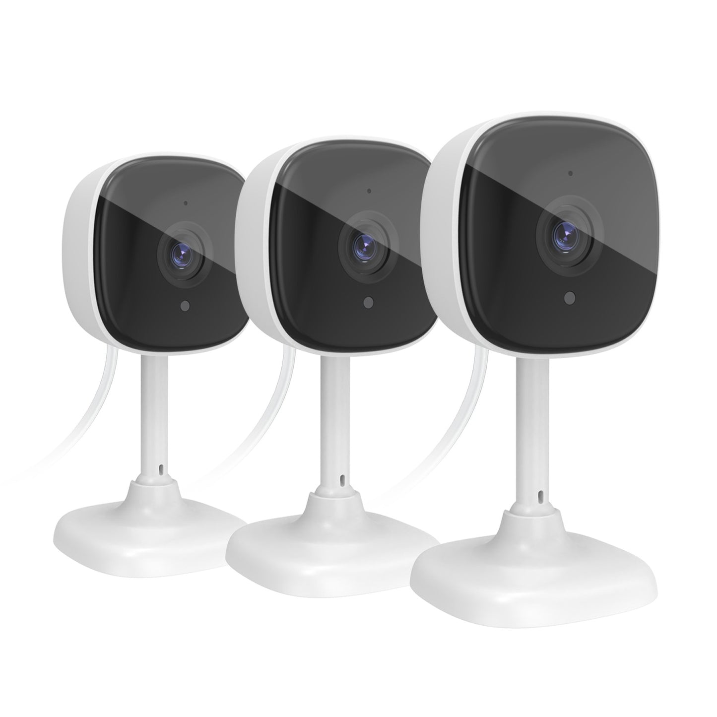 1080P Hd Wifi Ip Camera Indoor Night Vision Ai Detection Surveillance Cube Cameras for Pet Baby Monitor with Alexa & Google Home