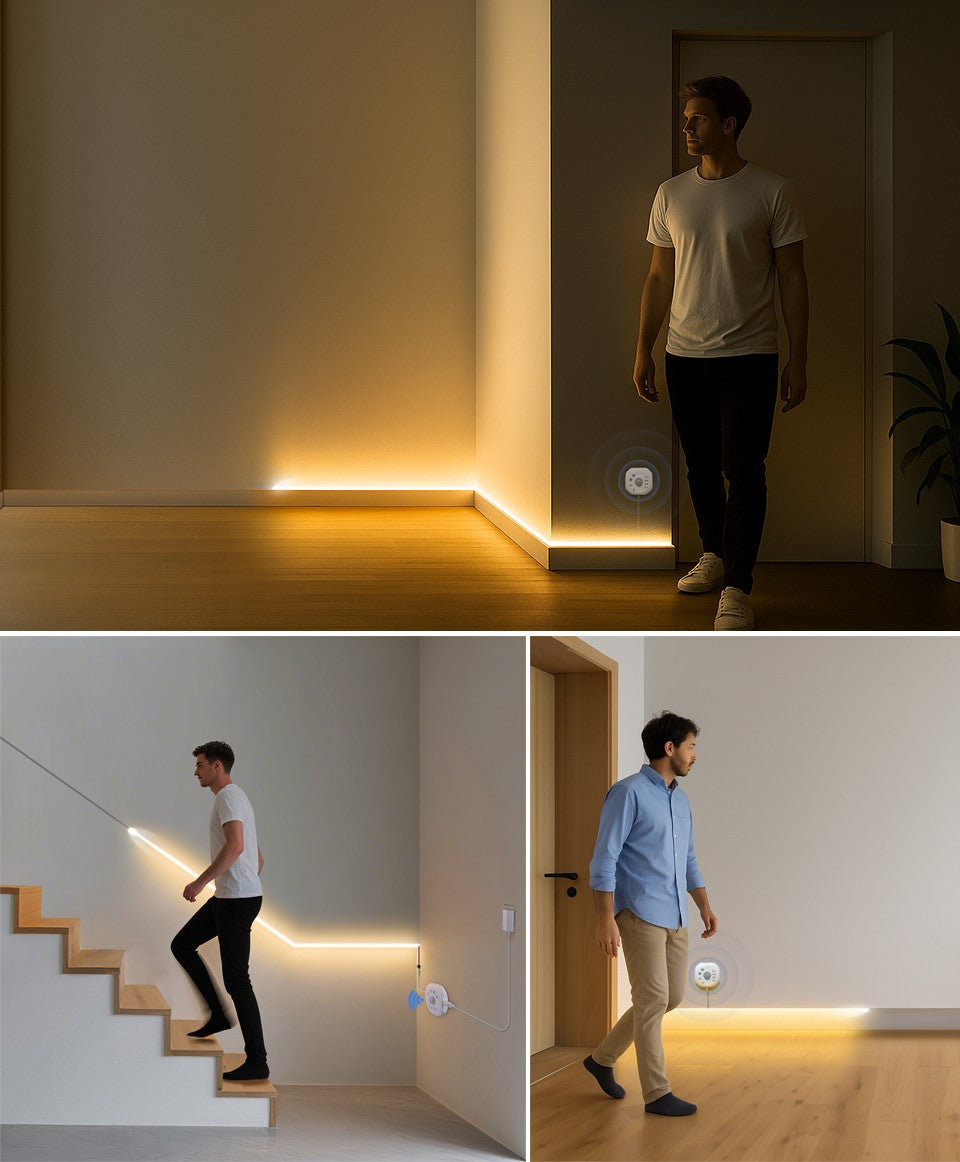WS2811 Horse Race Chase LED Strip Light Motion Sensor Fairy Night Lamp For Bedroom Room Ceiling Christmas Decoration Lighting