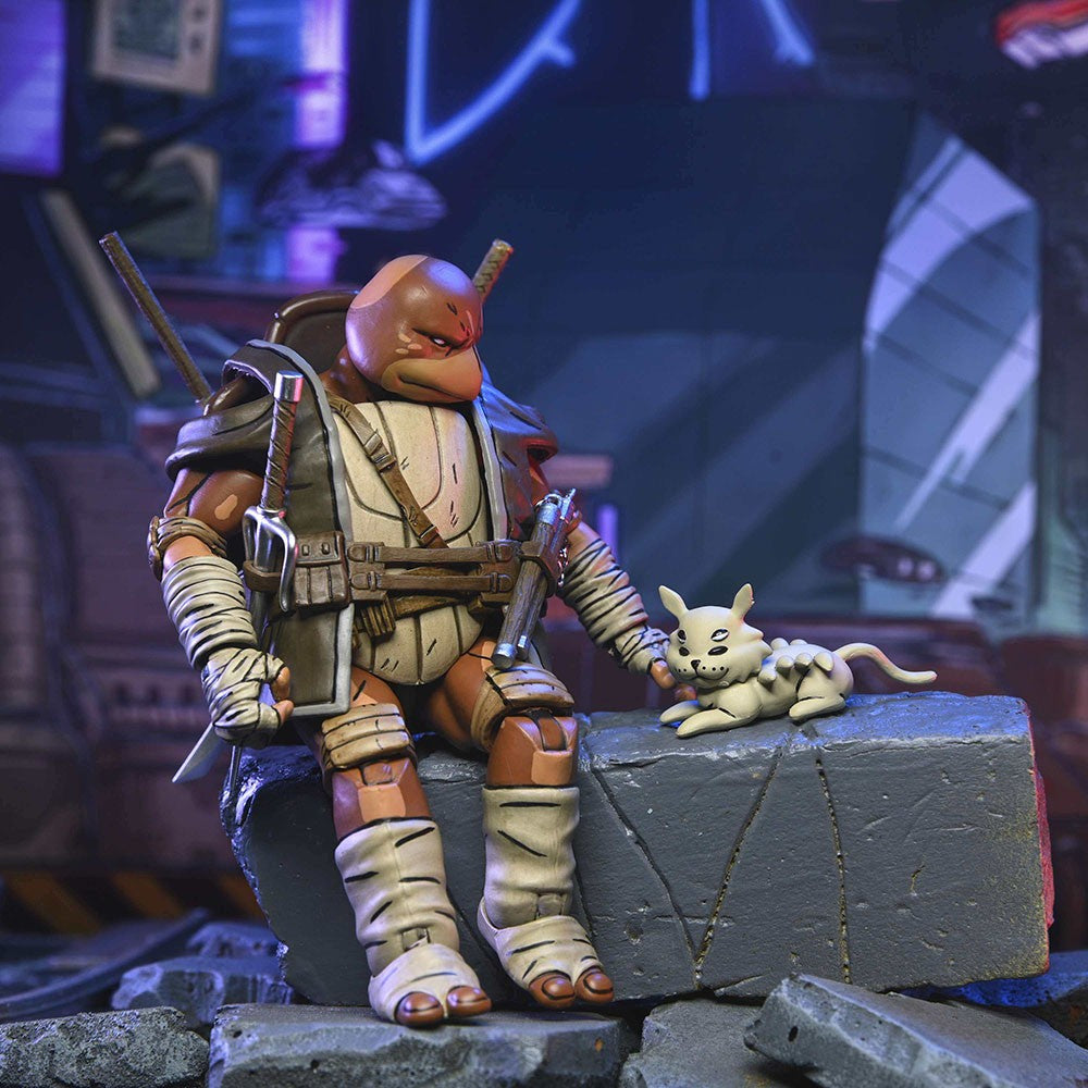 NECA Tartarugas Ninja Mutantes Adolescentes O Último Ronin Ultimate Yi Odyn Moja UnoRe-Evolution Boneco de Ação