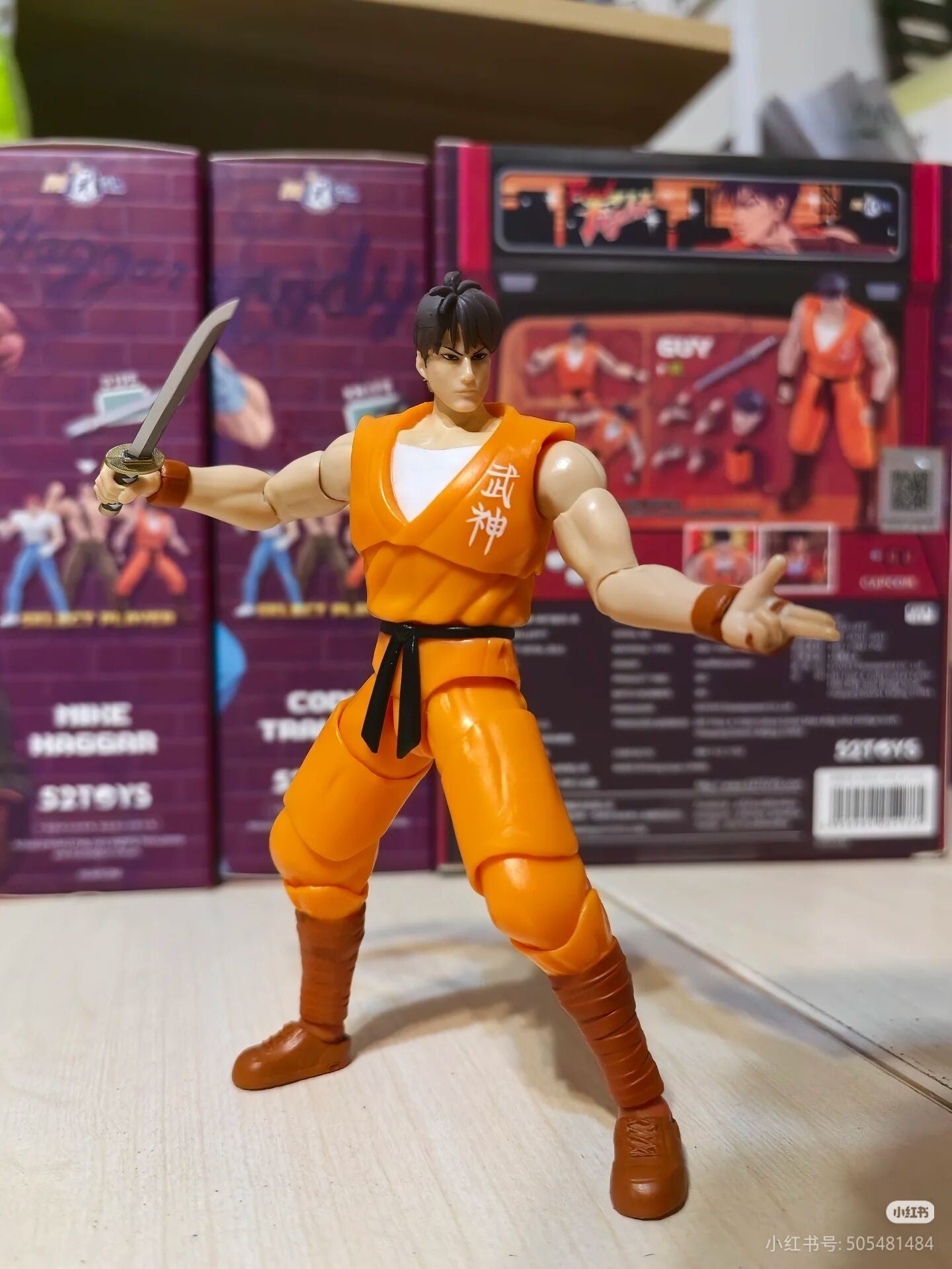 Pronta Entrega 52toys Capcom Final Fight Boneco de Ação 3.75 Polegadas Brinquedo Modelo Soldado Legal para Amantes de Jogos Decoração Menino Presente Surpresa