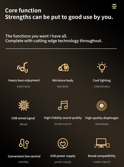Caixas de som Lenovo para desktop, portáteis, pequenas, para computador, desktop, notebook, residenciais, com fio, mini caixas de som multimídia pequenas para desktop/notebook