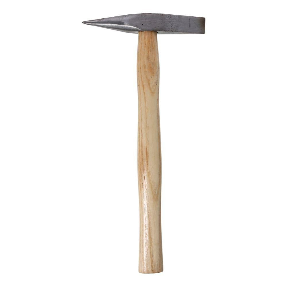 Martelo de Lascar de Solda 10 Oz/300g, Martelo de Eletricista com Cabo de Madeira para Remover e Reparar