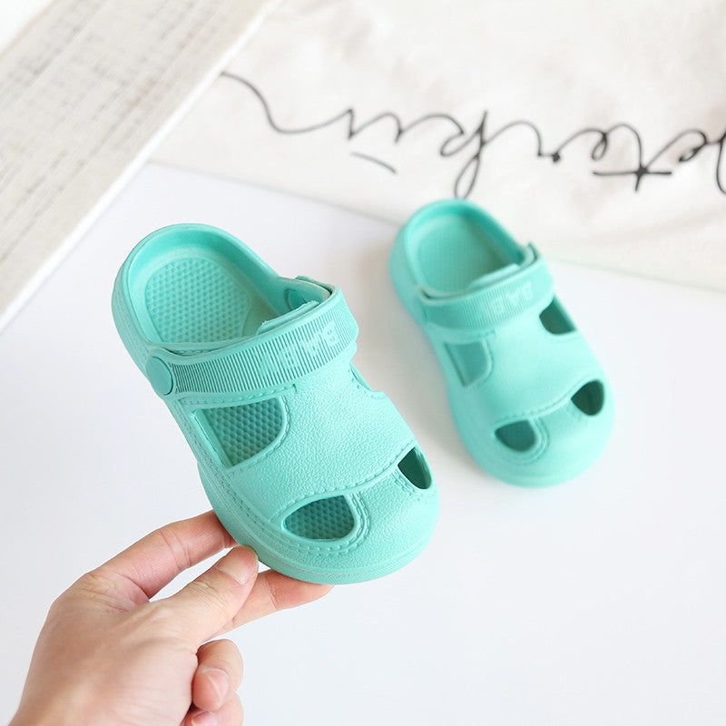 New Summer Children Shoes Non-Slip Slippers Baby Outdoor Fashion Hole Beach Sandals Slippers for Girl Boy Beach Children's Shoes
