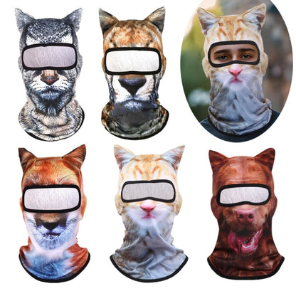 3D Cat Mask Dog Tiger Cosplay Balaclava Motorcycle Full Face Hood Mask Skiing Hat Helmet Cute Headgear Hat Halloween Party Masks