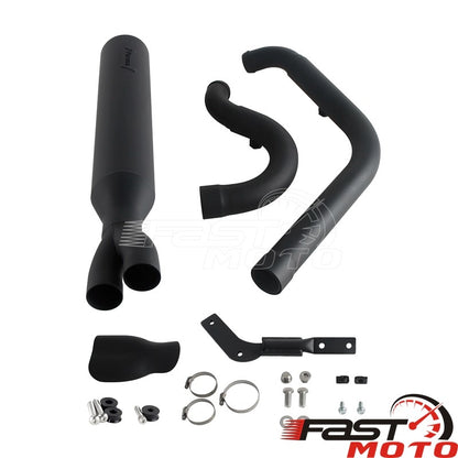 2-into-1 Motorcycle Exhaust System Muffler Pipe For Harley M8 Softail 2018-2026 FXST FXBB FXBBS FXFBS FXFB FLSL FLDE FXLR FXLRS