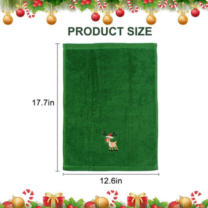 Soft Cotton Towels 3pcs Set Merry Christmas Santa Claus Hand Towels 32x45cm Absorbent Hand Bath Towels for Home Hotel Bathroom