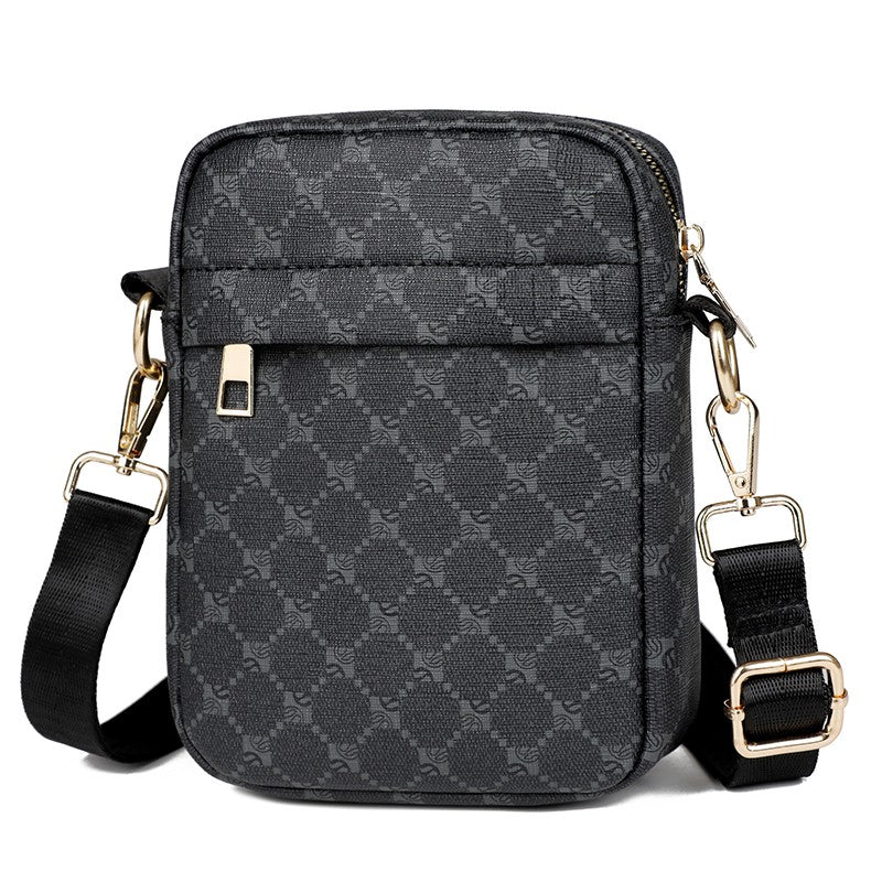 Luxury Designer Men Small Shoulder Bag PU Leather Messenger Crossbody Phone Bag For Men Vintage Style Men Handbag Bag Bolsa Sac