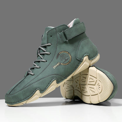 Shoe For Men Casual Winter Pull On Outwear Fashionable Classic Short Boots Pu Breathable Cool Boots Dress Shoes Tenis Masculino