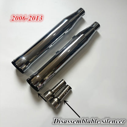 For Harley XL883 1200 X48 custom low bass cobra exhaust back section, cobra exhaust with detachable