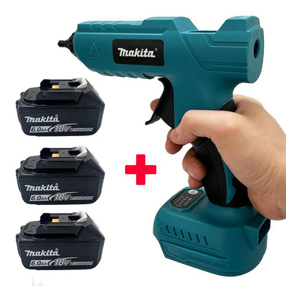 Pistola de Cola Quente Elétrica Portátil Sem Fio Makita Ferramenta DIY de Reparo Soldagem a Quente Bico Anti-queimadura para Bateria 18V