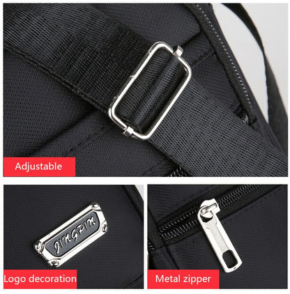 Waist Men's Crossbody Messenger Bags Male Canvas Shoulder Bags Men Handbag Chest Shoulder Belt Bag Casual Large Boy Satchel Grey