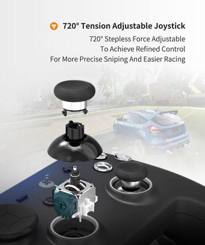 GuliKit Gamepad TT Max/Pro Wireless Controller with TMR Joysticks & Triggers Gamepad for Windows /Nintendo Switch Android iOS