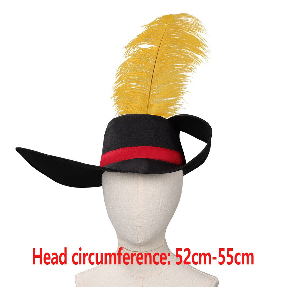 Cat Cosplay Hat Belt Sword Movie Puss Roleplay In Boots Disguise Cap With Feather Halloween Carnival Party Accessories Props