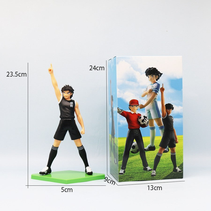18cm Capitão Tsubasa Anime Boneco Ozora Tsubasa Figuras de Ação Hyuuga Kojirou/Wakabayashi Genzou Coleção de Estatuetas Brinquedos de Modelo