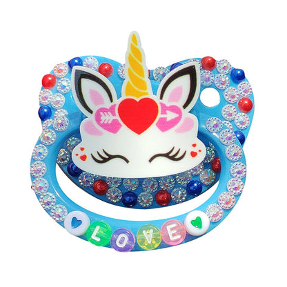 One PCS Handmade Silicone Adult Baby PAcifier DDLG Big Size Baby Pacifiers Bling Dummy Soother Napper For Adult Baby Girl Boy