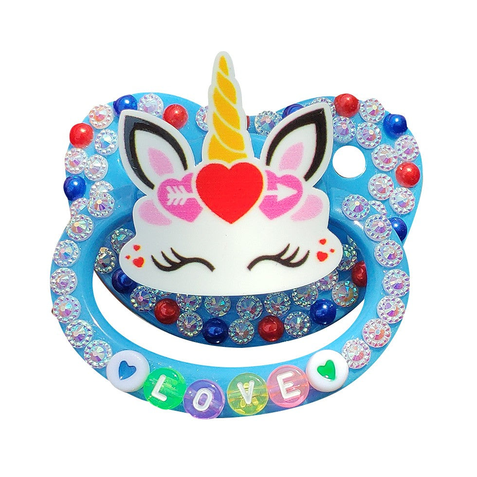 One PCS Handmade Silicone Adult Baby PAcifier DDLG Big Size Baby Pacifiers Bling Dummy Soother Napper For Adult Baby Girl Boy