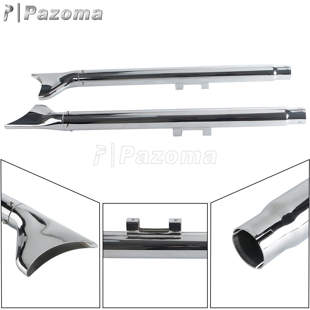 For Harley Softail Breakout Standard Slim Deluxe 2007-17 Motorcycle 33/36/39/42" Fishtail Exhausts Slip On Exhaust Pipe Muffler