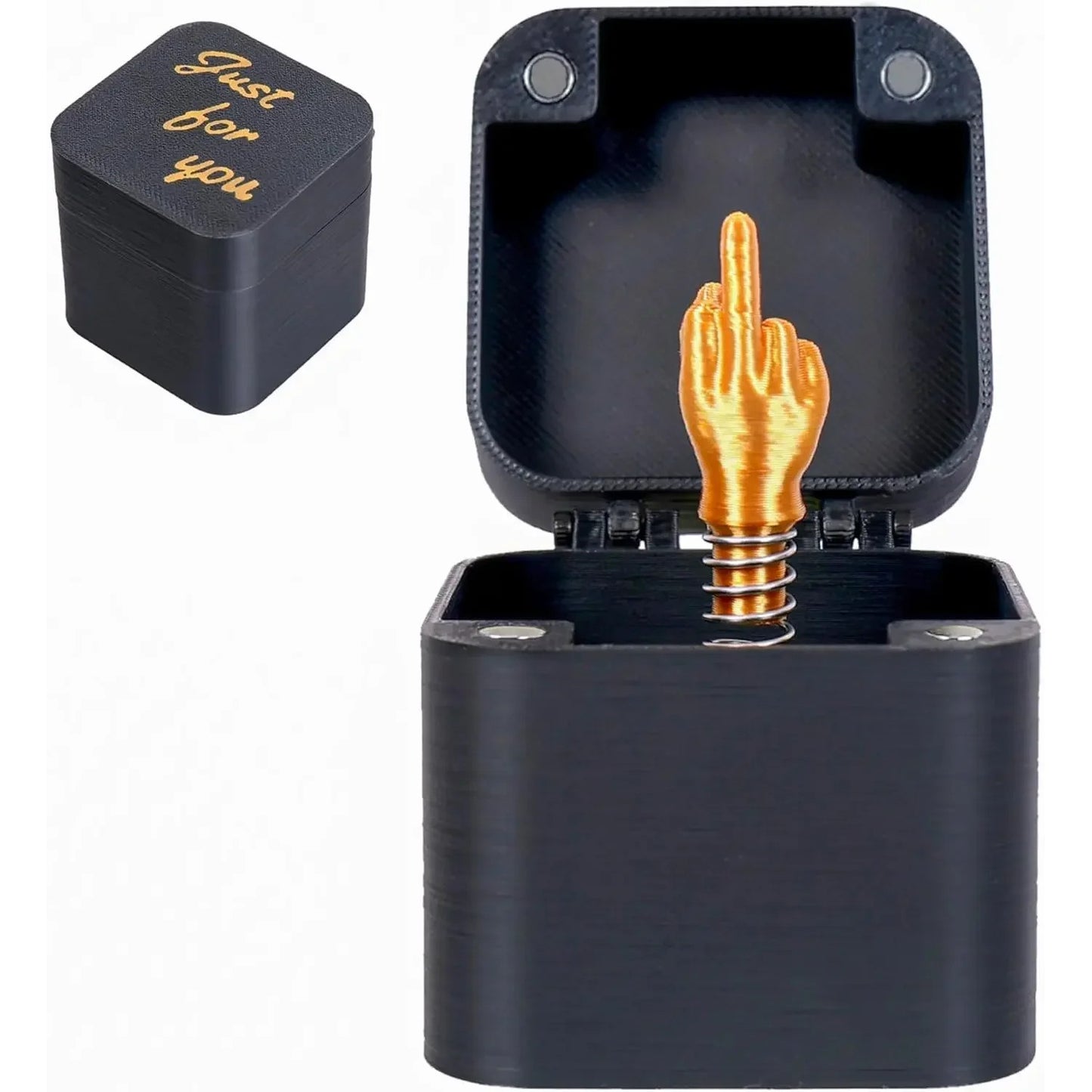 Dedo Médio Engraçado em Caixa - Presente de Piada para Decoração de Mesa de Halloween, Natal e Aniversário, Brinquedo de Escritório e Decoração de Casa