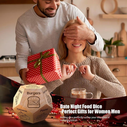 Dice for Her Him Couples Gift Ideas Food Decision Dice Games Christmas Birthday Valentines Day Gifts for Wife Husband