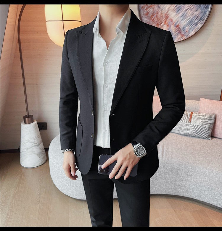 Blazer Jackets Men's Clothing High Quality Autumn Winter Thick Warm Mens Jackets And Coats Business Formal Wear Slim Fit Blazers
