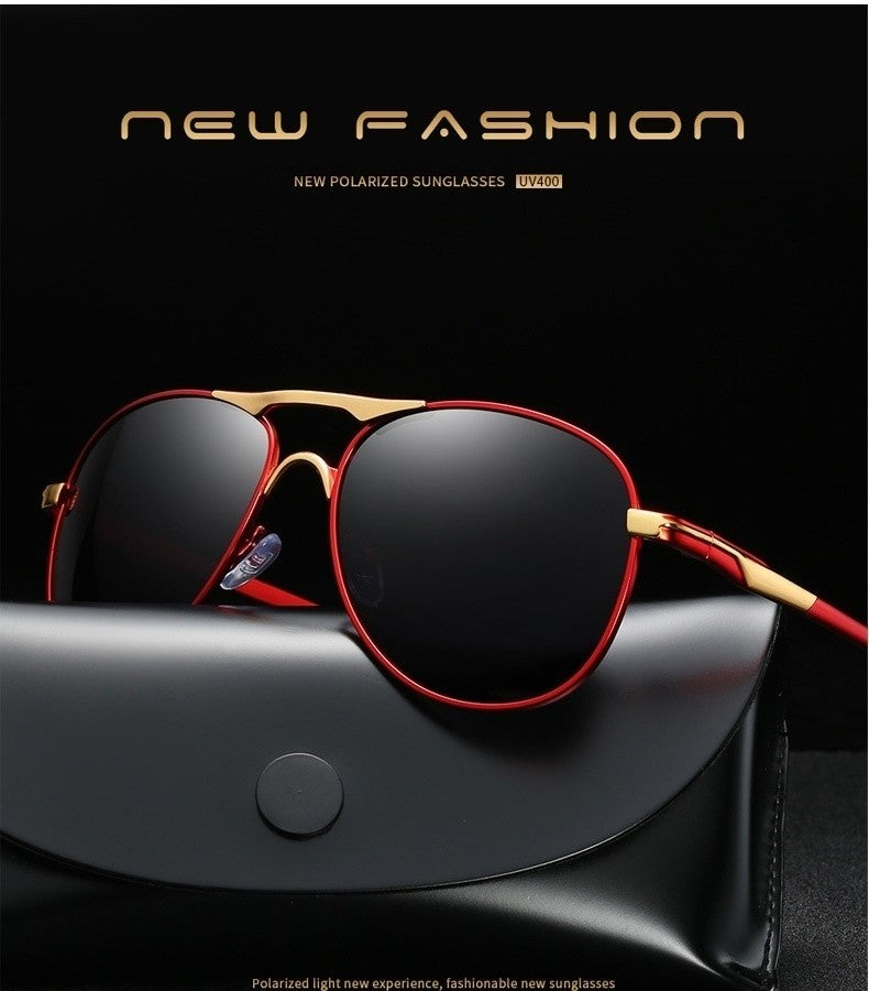 Luxury Pilot Polarized Sunglasses Men Women Driving Fishing Retro Sun Glasses Brand Designer Male Metal Sunglasses For Man UV400