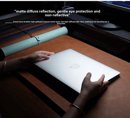Mouse Pad de Mesa PU à Prova d'Água Grande Mousepad para Notebook Tapete de Mesa Antiderrapante Tapetes para Teclado Tapete de Mouse, protetor de pulso para mouse três peças