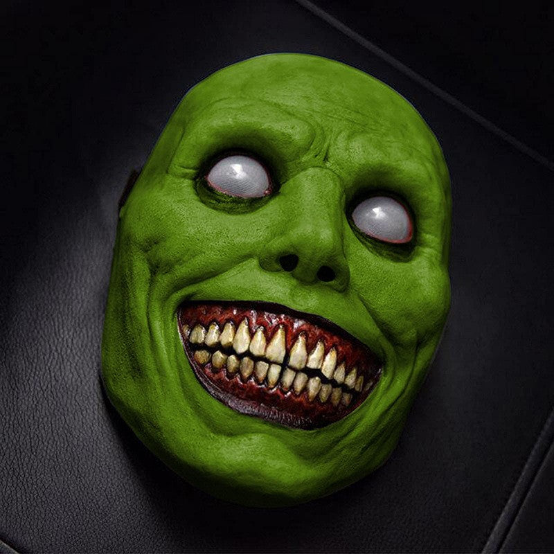 Horror The Exorcist Demon Mask Smiling Face Cosplay Evil Creepy Ghost Skull Plastic For Halloween Carnival Party Costume Prop