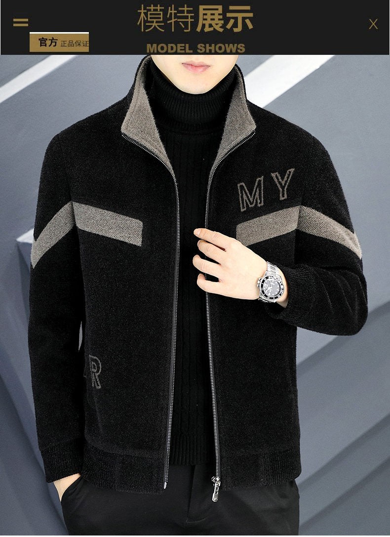 Autumn/Winter Men's Wool Blends Jacket Short Korean Short Casual Business Woolen Coat Thick Warm Social Streetwear Overcoat