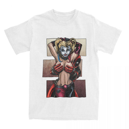 Men Women's T-Shirts Deadpool Is No Joke Funny Pure Cotton Tee Shirt Short Sleeve T Shirts Crew Neck Clothes Gift Idea