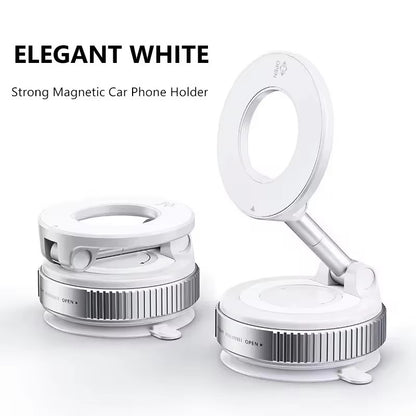 Suporte magnético forte para telefone Xiaomi, design dobrável, suporte automotivo a vácuo ajustável em 360° para celular para transmissão ao vivo em iPhone