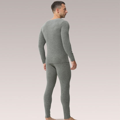 Seamless thermal underwear men's set V-neck thickened and fleece winter winter tight wool base long Johns