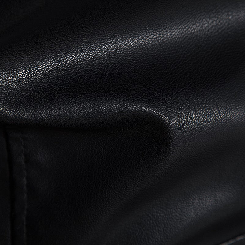 TRAF Leather Men's Youth Trend Autumn And Winter New Slim Korean Version Of Handsome Men's Autumn Coat Leather Jacket Men