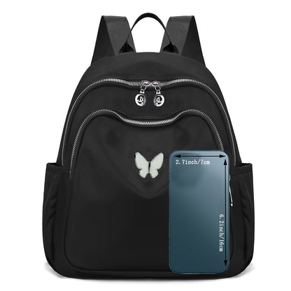 Mochila de ombro duplo – casual estilo coreano em lona de tecido Oxford masculina e feminina, moderna, leve e versátil