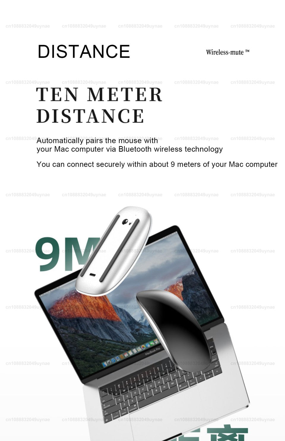 Para Apple Original Multi-Touch Surface Magic Mouse para Macbook Pro Air Mini Laptop Tablet PC iPad Bluetooth 5.0 Mouse sem fio