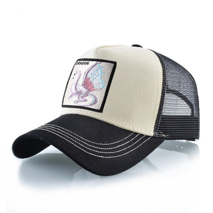 TQMSMY Boné de Beisebol Bordado com Dragão Masculino, Chapéus Casuais para Exteriores com Viseira, Bonés Trucker Snapback Femininos, Unissex Hip Hop Drake Bones