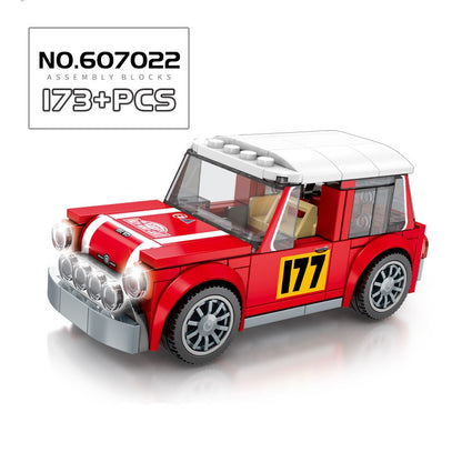 Blocos de Montar Esportivos de Carro MOC Corrida Urbana Bloco de Montar Esportivo de Rally Clássico Veículos Super Corredores Presente de Natal Brinquedos Técnicos