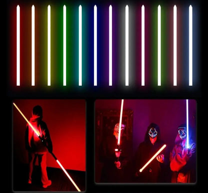 Metal Hilt Force Heavy Dueling New carved design Lightsaber Sensitive Smooth Swing Infinite Color Changing with 28 Sound Fonts
