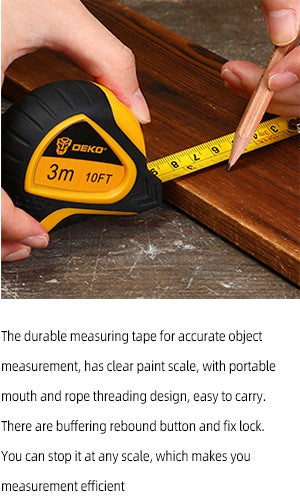 Conjunto de Ferramentas Manuais Domésticas Gerais DEKO com Caixa de Ferramentas de Plástico, Ferramenta Multiuso para Casa, 50 Peças